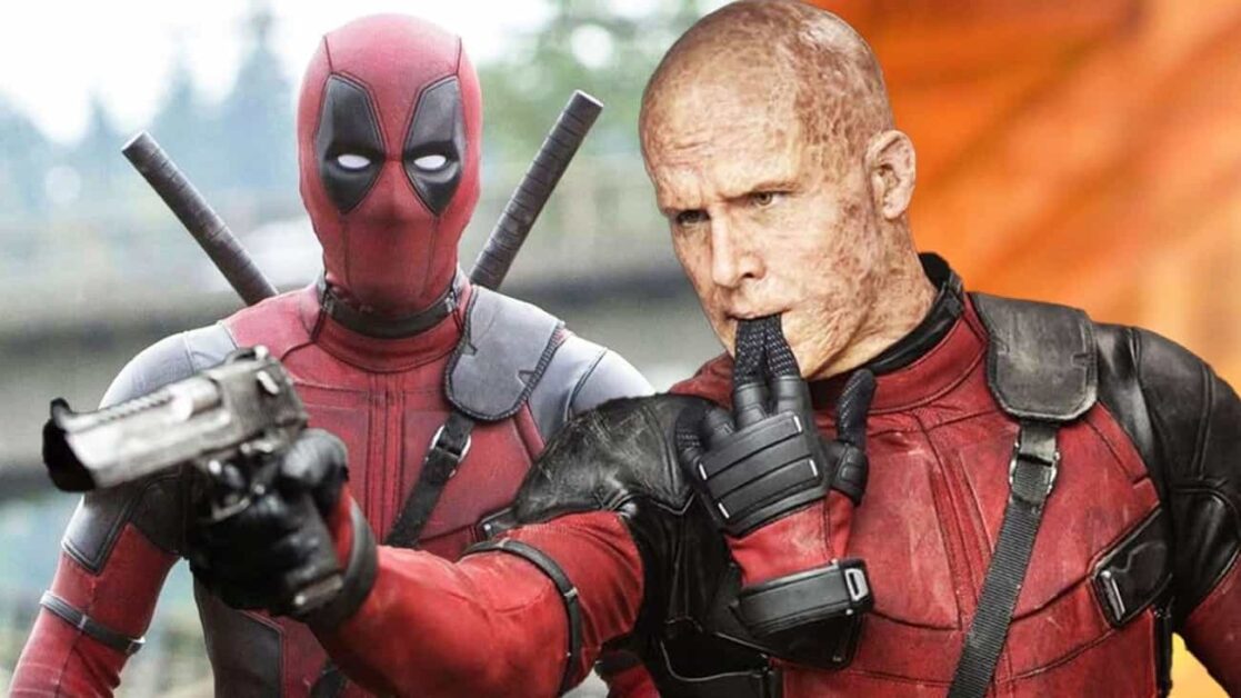 Deadpool ao lado do ator Ryan Reynalds
