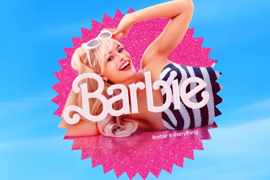 Capa de estreia do filme da Barbie