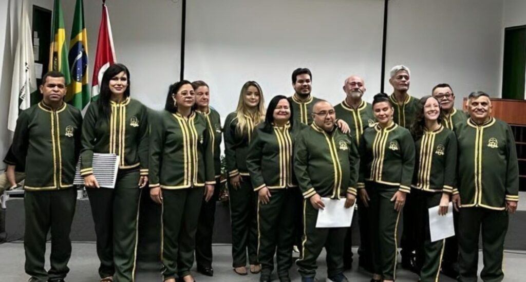 Membros da Academia Ubajarense de Letras e Artes da cidade de Ubajara, no Ceará
