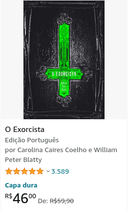 Livro O Exorcista por Carolina Caires e William Peter Blatty
