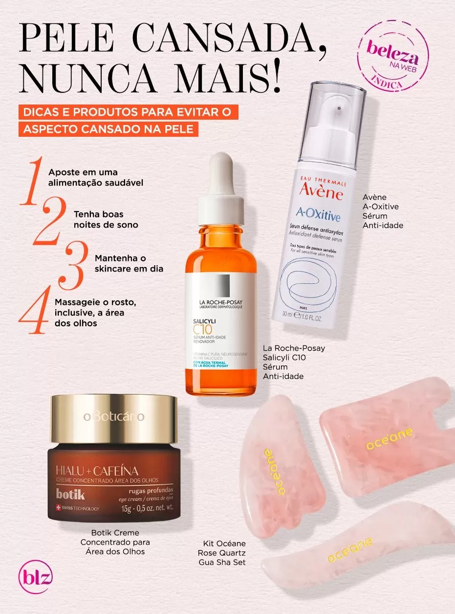 Muita gente pergunta: ácido hialurônico serve pra quê? Se a sua pele está com aparência cansada, considere estas dicas da Adcos, Avène e O Boticário.