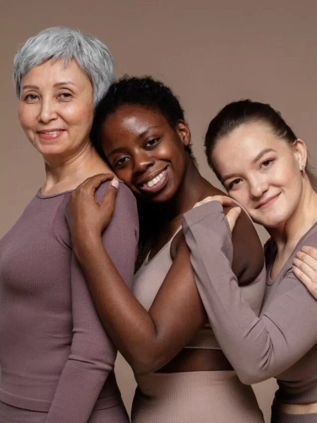 mulheres diferentes tons de pele protetor solar com cor