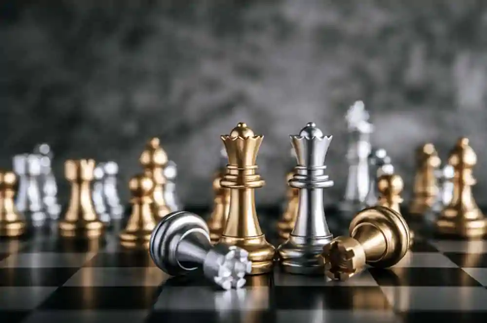 tabuleiro de xadrez série O Gambito da Rainha