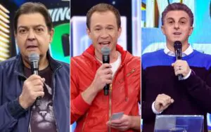 Faustão, Leifert e Luciano Huk: opções de fantasias brasileiras.