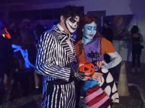 Alunos do IFCE Ubajara no Halloween do I Encontro de Literatura Fantástica.